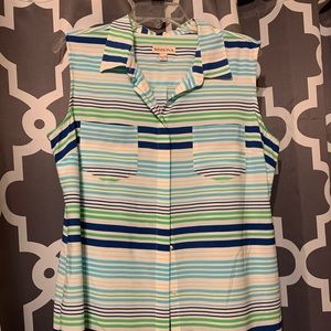 Merona Sleeveless Blouse XL